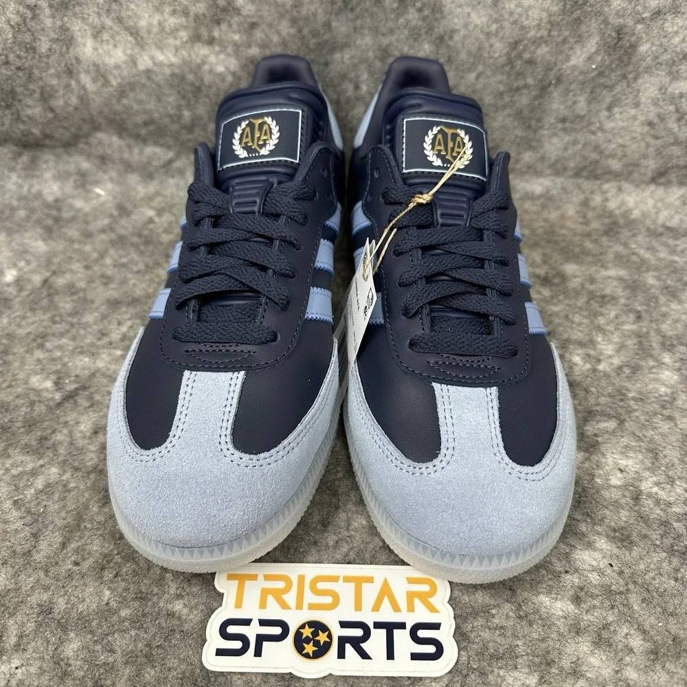 Adidas Samba AFA Argentina Shoes Mens Size 12 Away Kit Shadow Navy Gold JR6352